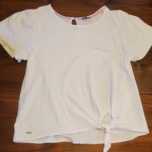 Nautica White Short Sleeve Top